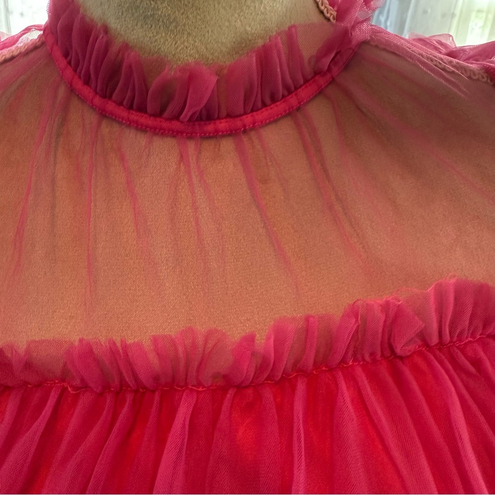 BiBi Fuchsia Ruffled Top - Picture 2 of 6